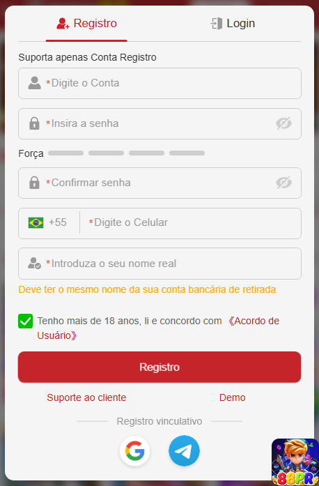 Experiência de Jogos 88pr.com